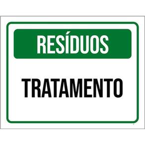 Kit 3 Placas Resíduos Tratamento