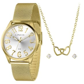Relógio Lince Feminino Ref: Lrgh222L40 K0Das2Kx Dourado +