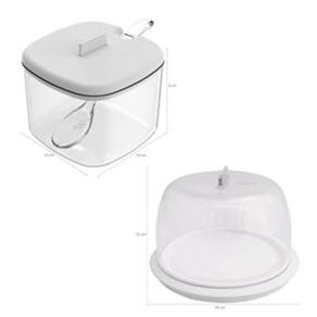 Kit Porta Queijo Minas E Açucareiro 450Ml - Branco