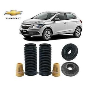 Par Kit Coxim Batente Coifa Dianteiro Chevrolet Onix 2013 2014 2015