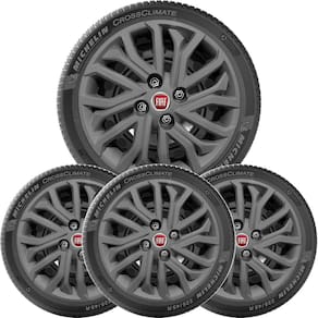 4X Calota Fiat Punto Palio Grand Siena Aro 15 Grafite 296Cp