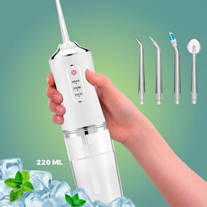Aparelho Bucal Elétrico Jato Potente Limpeza Completa Dentes