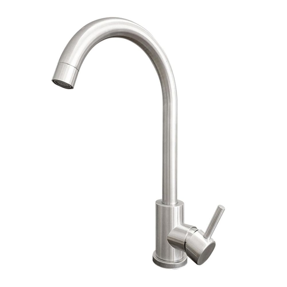Torneira Luxo Monocomando Em Inox Alta Cozinha Bancada
