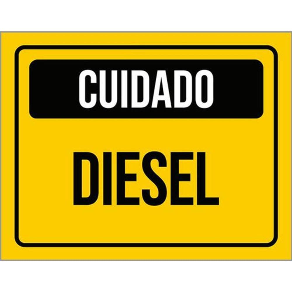 Kit 3 Placas Cuidado Diesel