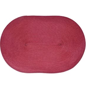 Americano Requinte Liso Para Mesa Oval 30x45cm Bordô