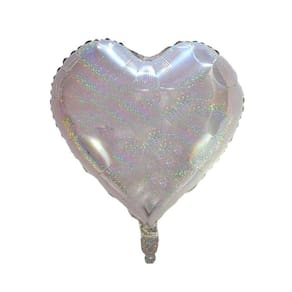 Balão Metalizado Prata Holográfico 45Cm 18 Make +