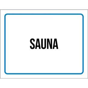 Placa Ambiente Sinalização Setor Sauna 36X46