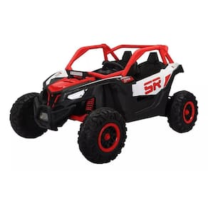 Quadriciclo Elétrico Infantil Vermelho Com Controle Led Mp3
