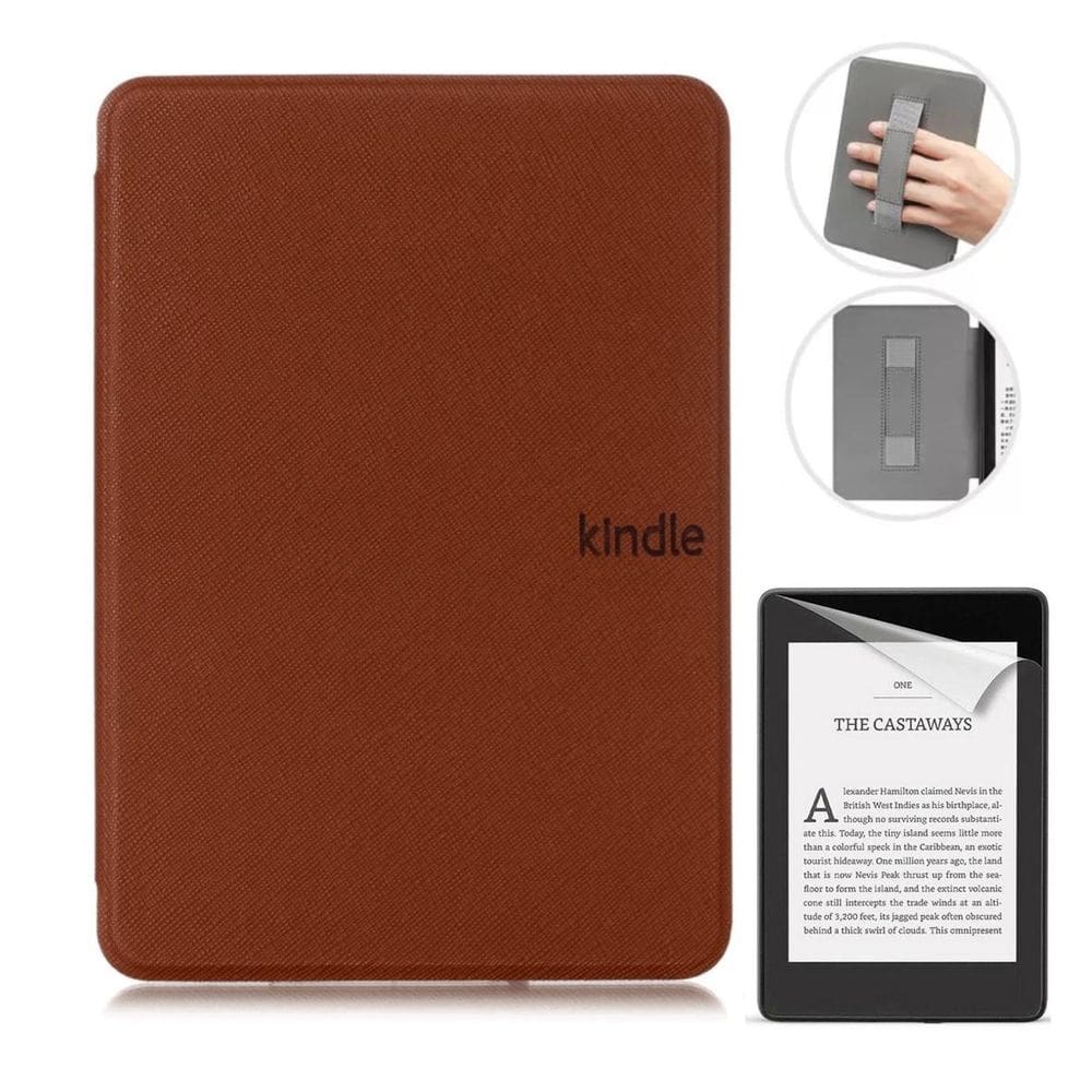 Case Com Alça Para Kindle 12 Básico 6.0 Rs23Cv + Película