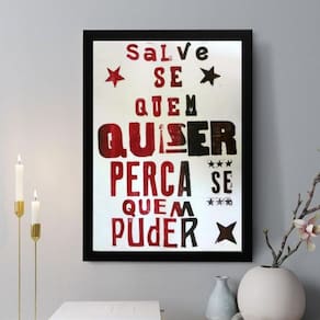 Quadro Decorativo Salve-Se Quem Quiser 45X34Cm