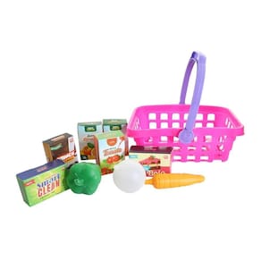Brinquedo Infantil Cesta De Frutas Diversão Supermercado