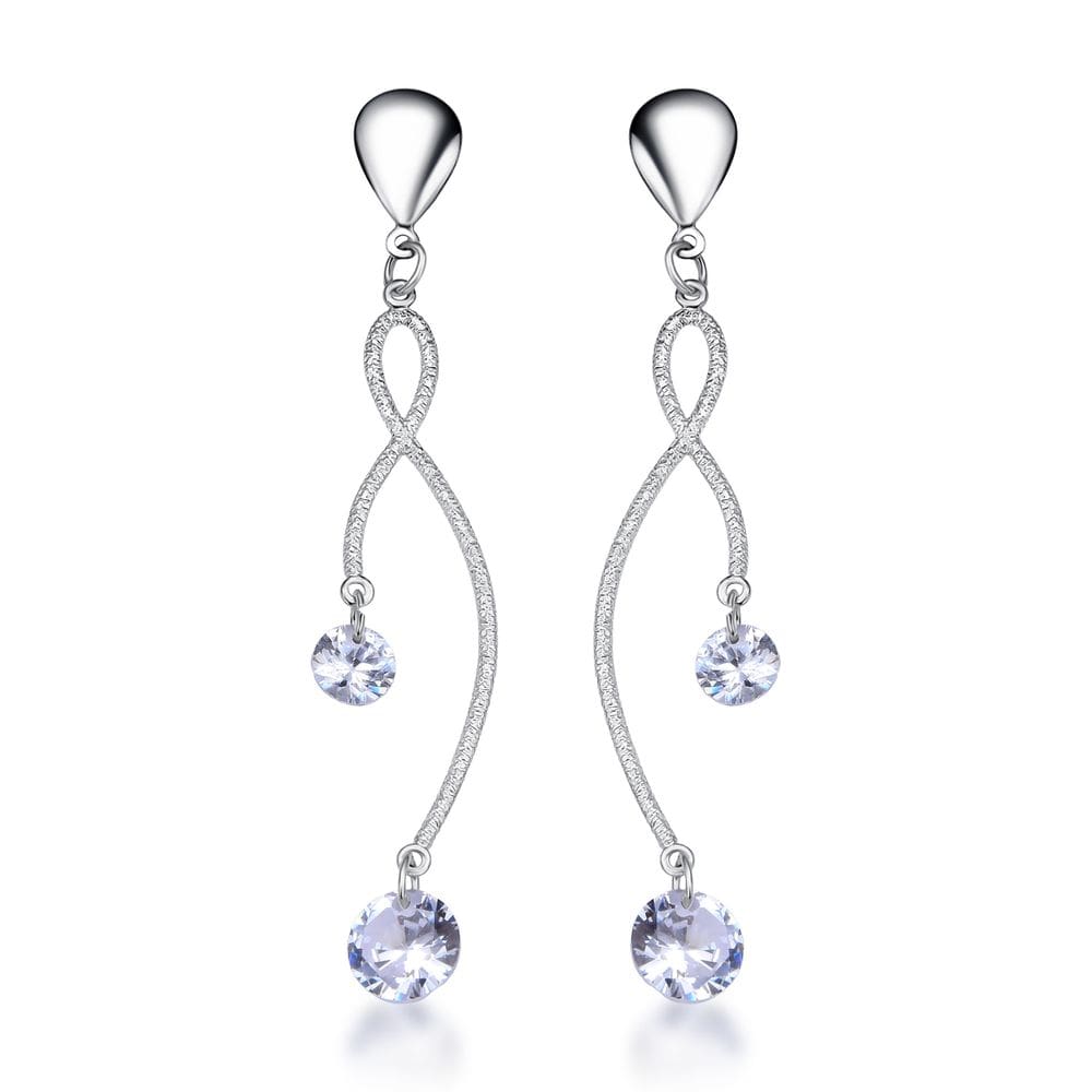 Brinco Feminino Clássico Zircônia Aço Inox Antialérgico Leve