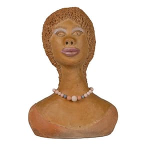 Estatueta Busto Mulher Negra Artesanato Brasileiro 40Cm