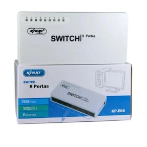 Hub Switch P Redes Computadores 8 Portas 10/100/1000Kp-Sw106