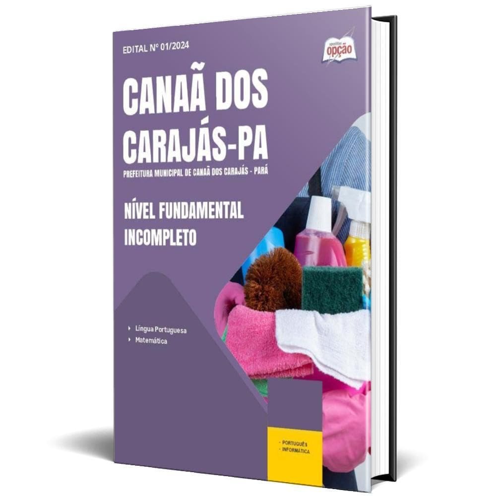 Apostila Prefeitura Canaã Dos Carajás Pa 2024 Nível