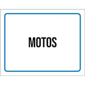 Placa Ambiente Sinalização Setor Motos 36X46