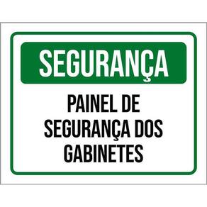 Placa De Segurança Painel De Segurança Dos Gabinetes 36X46