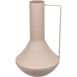 VASO DECORATIVO ENFEITE CASA GARRAFA HOME&CO METAL 35x21x21cm ROSA