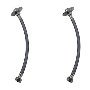 Kit 2 Engate Mangueira Flexível Trançado 60Cm Alta Pressão