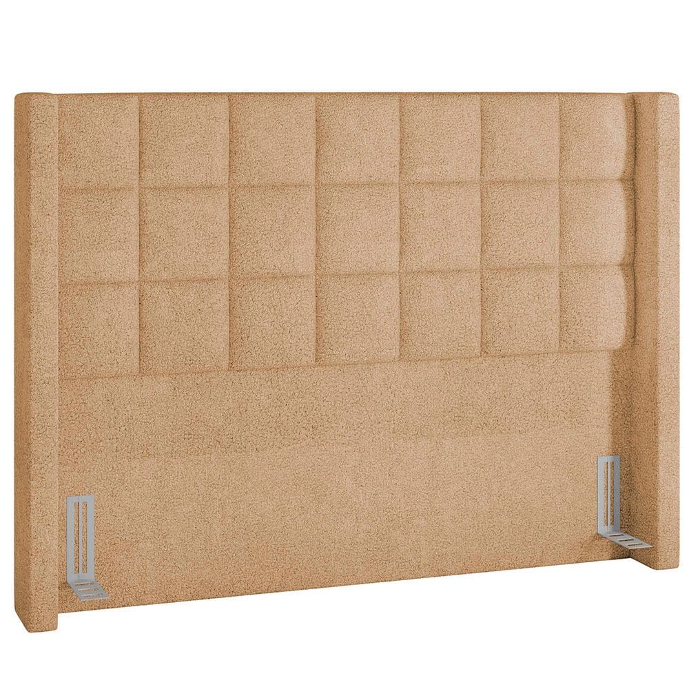 Cabeceira Cama Box Casal 140 cm P05 Paris Bouclê Mostarda - Lyam Decor