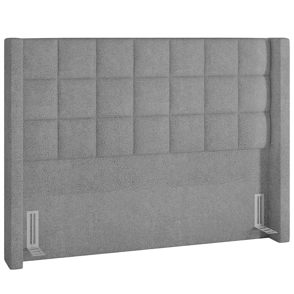 Cabeceira Cama Box Casal 140 cm P05 Paris Bouclê Cinza - Lyam Decor