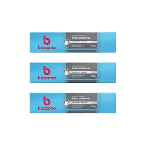Creme Barbear Bozzano 65G Pele Sensível - Kit Com 3Un
