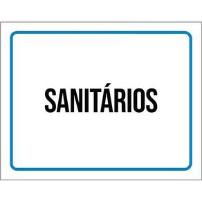 Placa Ambiente Sinalização Setor Sanitários 36X46