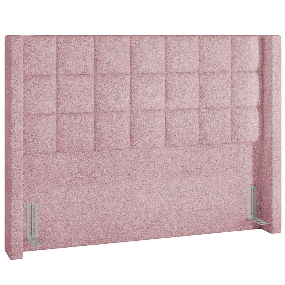 Cabeceira Cama Box Casal 195 cm P05 Paris Bouclê Rosê - Lyam Decor