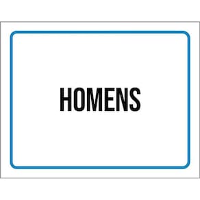 Kit 3 Placas Ambiente Sinalização Setor Homens