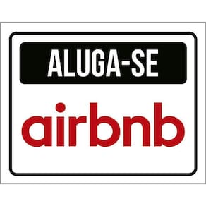 Kit 3 Placas Sinalização - Aluga-Se Airbnb