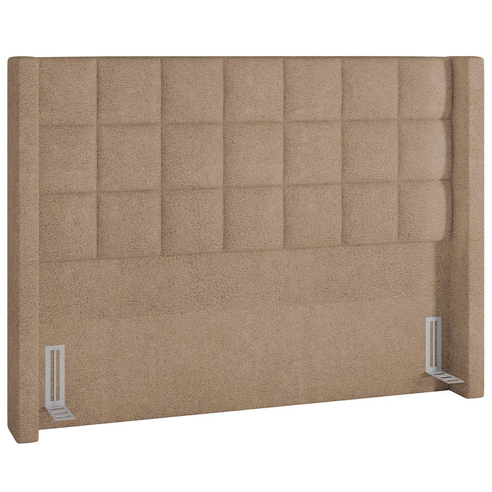 Cabeceira Cama Box Casal 160 cm P05 Paris Bouclê Bege - Lyam Decor