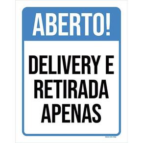 Placa Restaurante Distanciamento Social Aberto 36X46