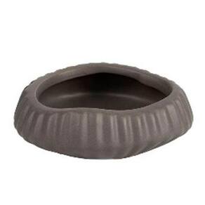 Porta Velas Recife Preto 9X3.5X8.5Cm Cerâmica
