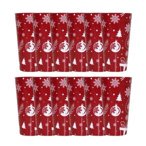 Conjunto 12 Copo Decoração De Natal Reutilizáveis Envio Já