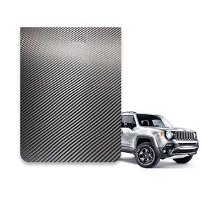 Faixa Adesiva Esportiva Capô Jeep Renegade Carbono