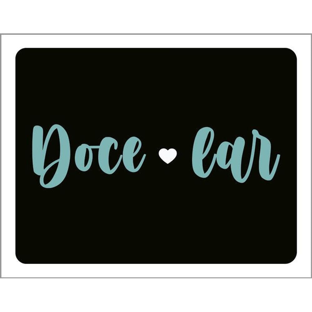 Kit 3 Placas Decorativa - Docelar