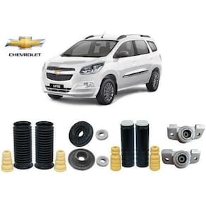 4 Kit Coxim Batente Coifa Dianteiro Traseiro Gm Spin 2013 2014 2015