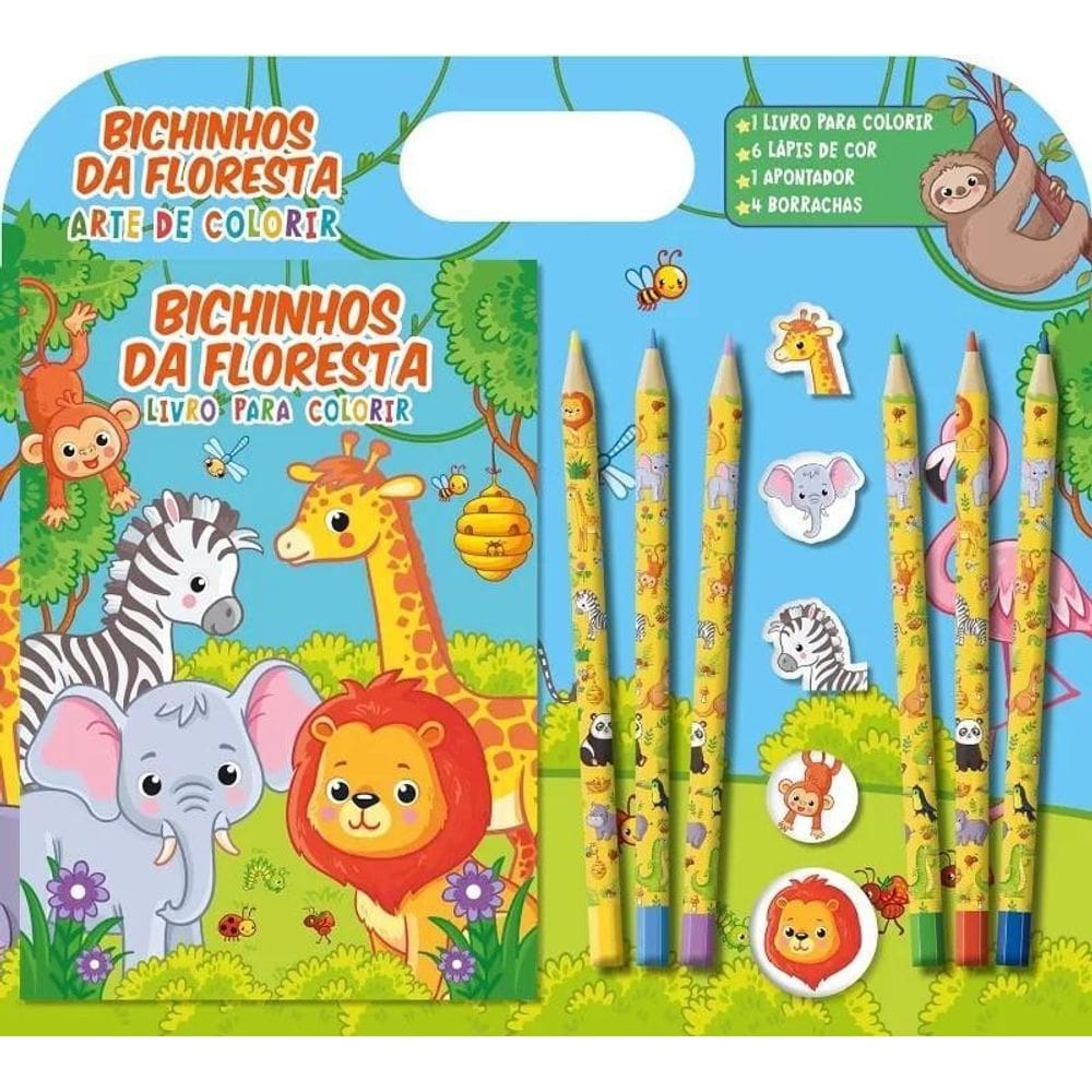 Arte De Colorir - Bichinhos Da Floresta