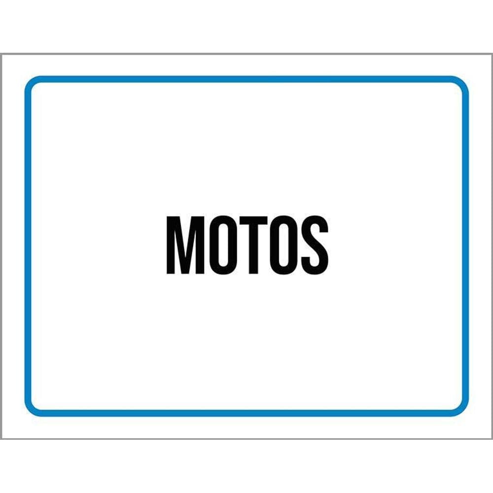 Placa Ambiente Sinalização Setor Motos 36X46