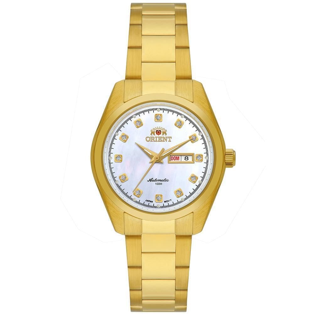 Relógio Orient Feminino Ref: Nh6Gg002 B1Kx Dourado