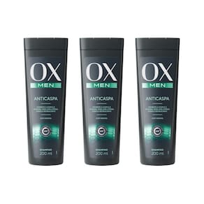 Shampoo Ox 200Ml Men Anticaspa - Kit Com 3Un