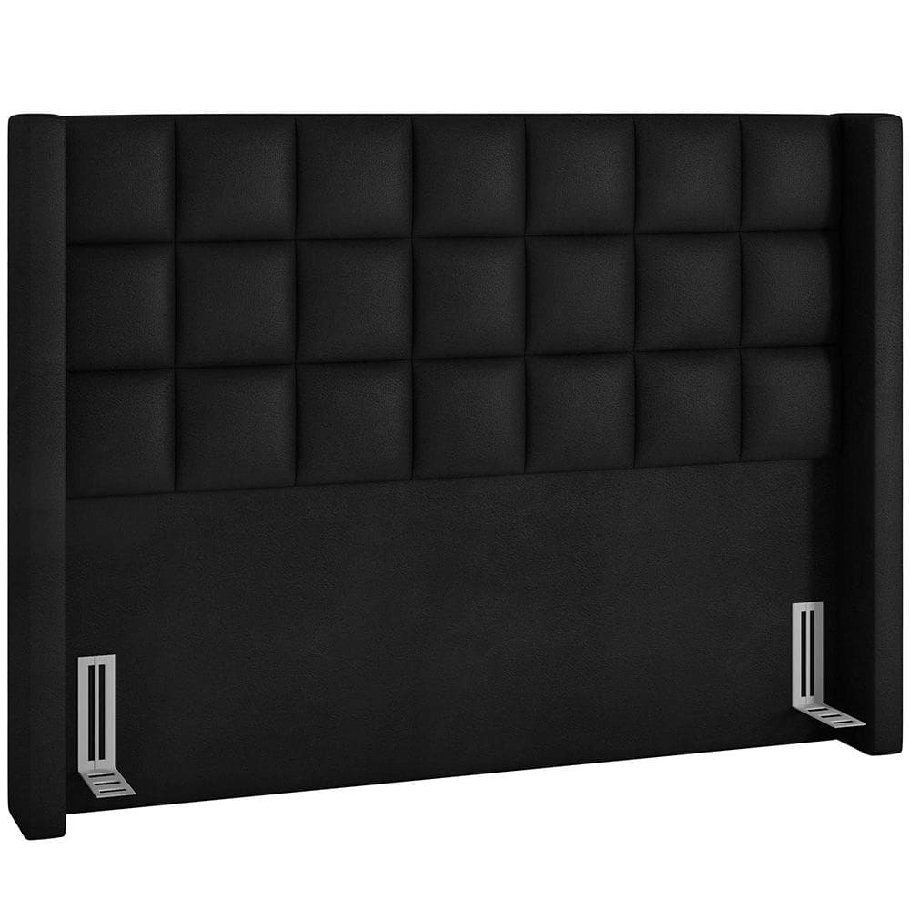 Cabeceira Cama Box Casal 160 cm P05 Paris Couríssimo Preto - Lyam Decor