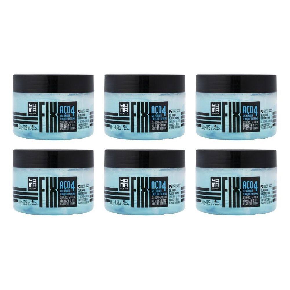 Gel Fixador Yama Fix 300G Aço - Kit Com 6Un