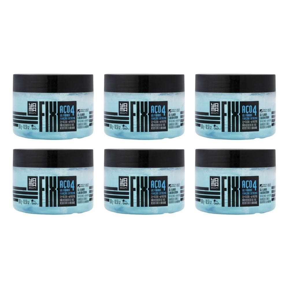 Gel Fixador Yama Fix 300G Aço - Kit Com 6Un