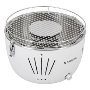 Churrasqueira Carvao Table Grill Portatil Naterial Branca