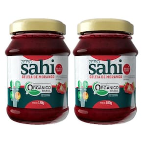 Kit 2X: Geleia De Morango Orgânica Zero Açúcar Sahi 180G