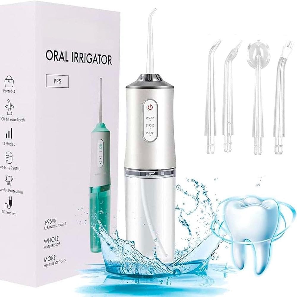 Aparelho Bucal Elétrico 3 Em 1 Para Limpeza Dental Completa