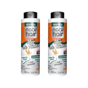 Condicionador Natuhair 500Ml Oleo De Ricino - Kit Com 2Un