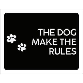 Kit 3 Placas Decorativa - The Dog Make The Rules