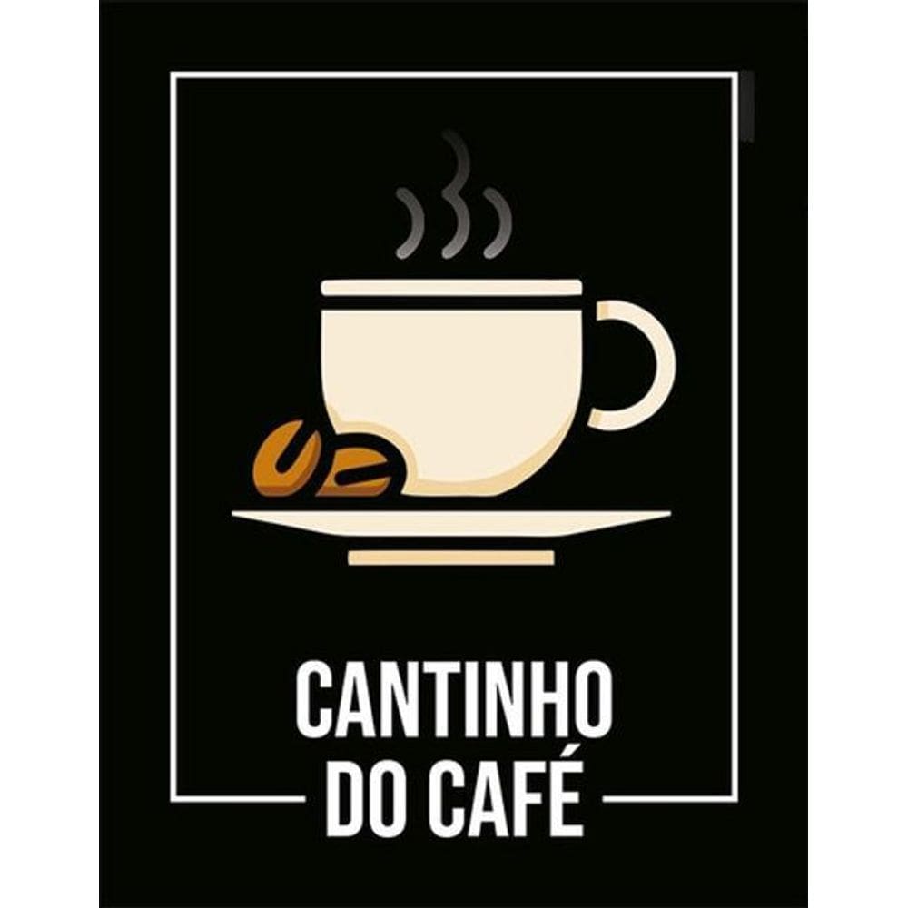 Kit 3 Placas Desenho Cantinho Do Café